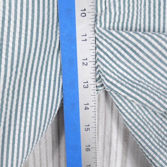 BERLE Shorts Mens 36 Seersucker Pleated Preppy Striped Yachtcore Country Club - Picture 9 of 11